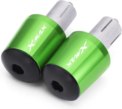 Vista 11 de CNC Aluminum Motorcycle Handlebar End 7/8" 22mm Handle Bar Ends Plugs Caps for XMAX300 XMAX400 Xmax X-MAX 125 250 300 400 (Color : Black)