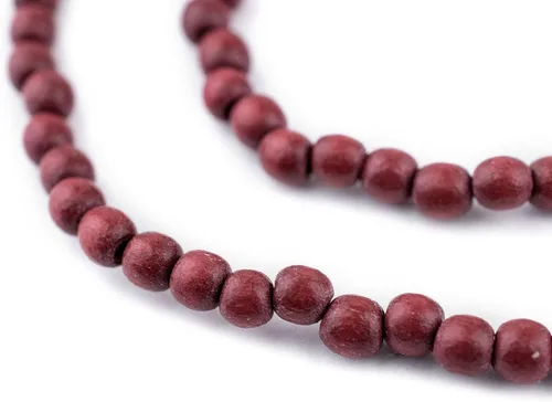 Vista 239 de TheBeadChest: cuentas de madera redondas naturales de 0.315 pulgadas, cuentas de madera sueltas espaciadoras para fabricar joyas, 4 tamaños