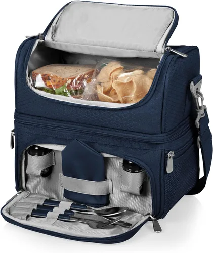 Vista 16 de PICNIC TIME NCAA Nebraska Cornhuskers Pranzo - Lonchera aislada con juego de pícnic, bolsa enfriadora para el almuerzo