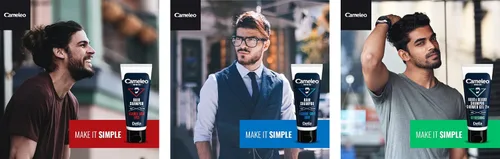 Vista 3 de Cameleo Nuevo champú de fórmula para hombre contra el cabello gris refresca con extracto natural de avellana