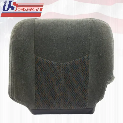 Vista 6 de 2003-2007 para Chevy Silverado 1500 2500 3500 Cubierta de asiento de tela inferior derecha Dk Gris