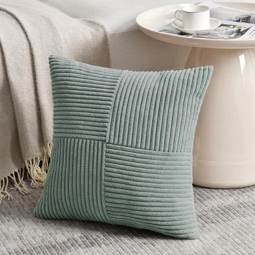 Vista 43 de Fancy Homi - Paquete de 2 fundas de almohada decorativas de color verde oliva pequeñas de 12 x 12 pulgadas para sala de estar, sofá, cama