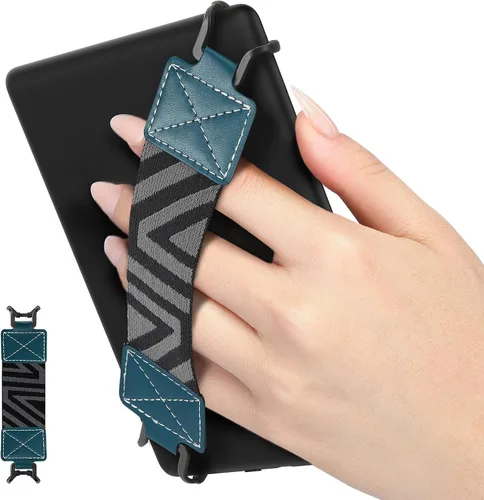 Vista 20 de MoKo Correa de mano de seguridad para tablet Kindle eReaderFire de 6 a 8 pulgadas, Kindle/Kobo/Voyaga/Lenovo/Sony E-Book Tablet, correa de mano