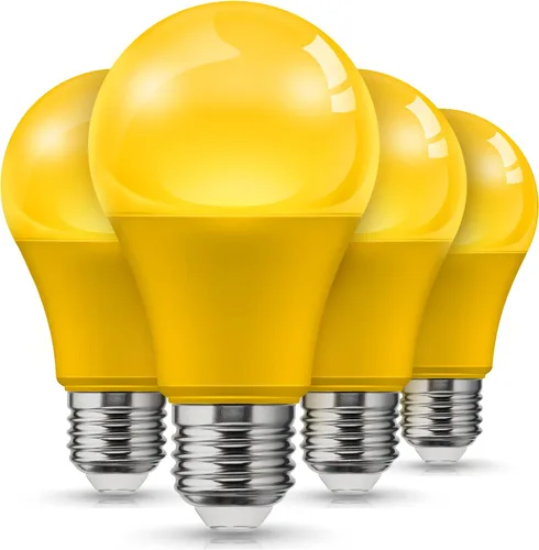 Vista 12 de L LOHAS LED Bombillas LED, Bombilla de Luz Ámbar para Ayuda del Sueño, A19 9W (Equivalente a 60 Vatios), Bloqueo de Luz Azul, Bombillas Regulables