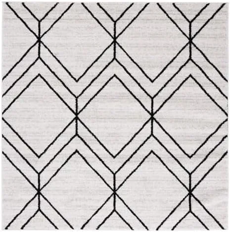Vista 77 de SAFAVIEH Adirondack Collection - Alfombra decorativa, 2 x 3 pies, color negro y marfil, diseño geométrico moderno, no desprende pelusa y de fácil