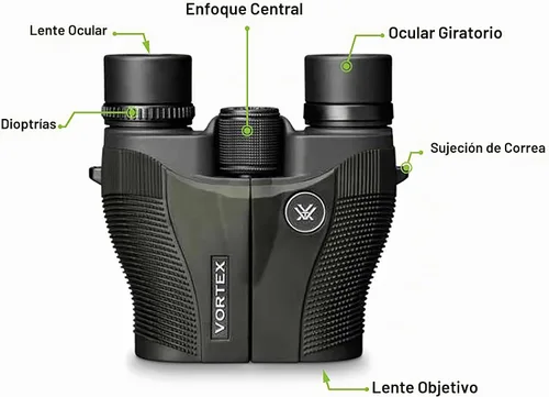 Vista 5 de Vortex Optics Vanquish - Prismáticos de prisma de porro inversos, compactos, armadura de goma, impermeables, a prueba de niebla, a prueba de golpes