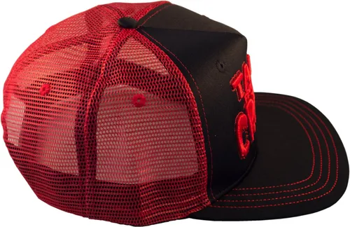 Vista 3 de Historias de The Crypt Red Trucker Hat, Negro, Rojo
