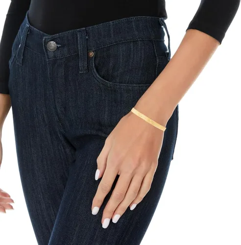 Vista 2 de Floreo 10k Yellow Gold 6mm Super Flexible Silky Herringbone Chain Bracelet