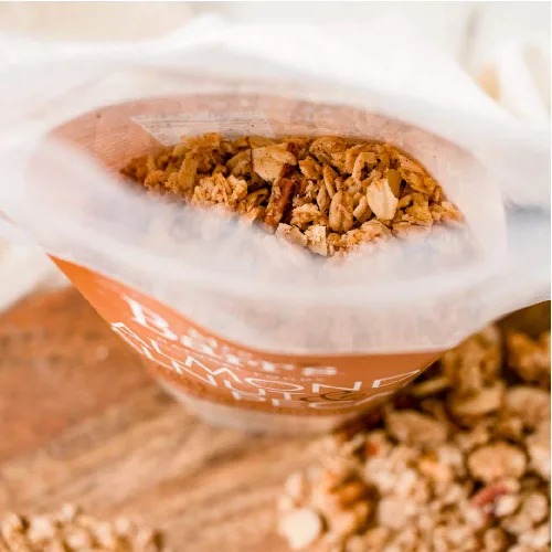 Vista 6 de Mrs. Barr's Natural Foods Granola Almendra, nuez y nuez Avena orgánica certificada sin gluten Textura suave Lote pequeño Calidad gourmet