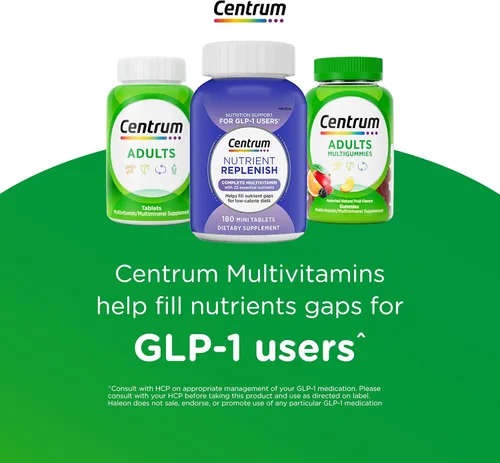 Vista 10 de Centrum MultiGummies Gummy Multivitamínico para adultos, suplemento multivitamínico/multimineral con vitaminas D, B y E, sabor a fruta surtido, 180