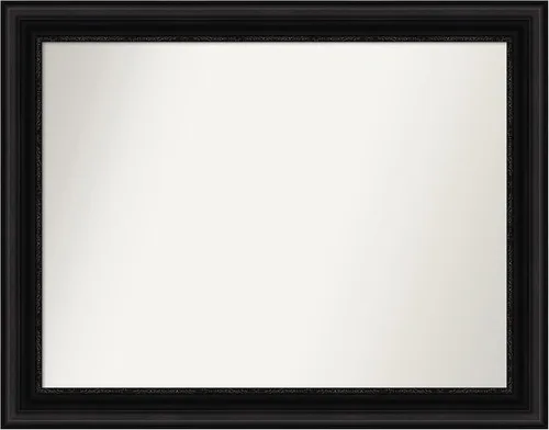Vista 315 de Amanti Art Espejo personalizado, espejo de baño negro puente, espejo de pared o espejo de tocador de baño sobre el fregadero (26 x 26 pulgadas)