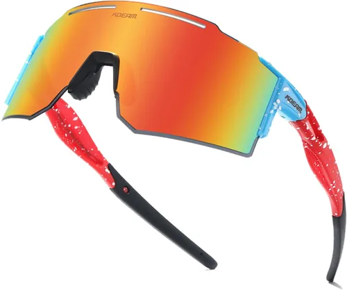 Vista 14 de Gafas de sol polarizadas deportivas para mujeres y hombres, UV400, gafas de ciclismo, béisbol, correr, pesca, al aire libre, resistentes al viento