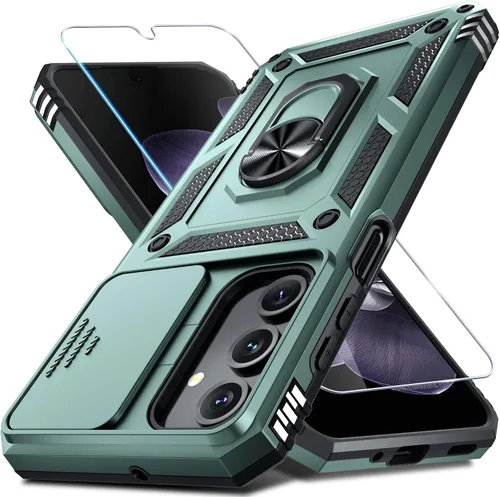 Vista 29 de Janmitta Funda compatible con Samsung Galaxy A16 5G/4G con Cubierta Deslizante Integrada para Lente de Cámara + Protector de Pantalla + Soporte