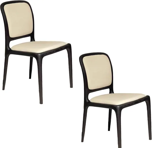 Vista 13 de Sillas de comedor de madera sin brazos, sillas de cocina de comedor, silla de escritorio de cocina de nogal con soporte trasero, silla de Negro