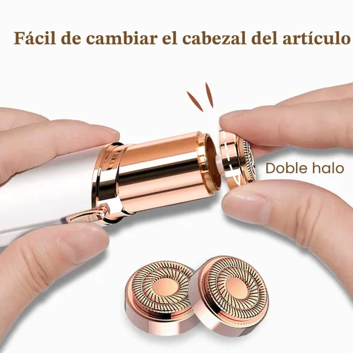 Vista 3 de Cabezales de repuesto para removedor de vello facial Gen 2 para un toque de acabado impecable, cuchillas de doble anillo compatibles
