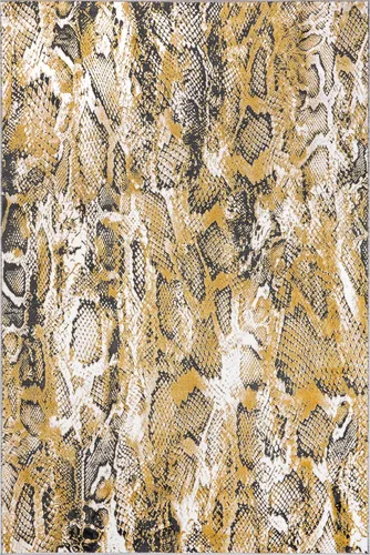 Vista 3 de nuLOOM Aideen Modern Snake Patterned Area Rug, 4x6, Beige