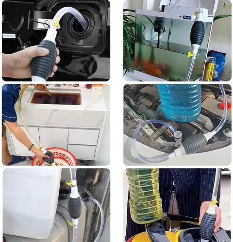 Vista 6 de Bomba de succión líquida multifuncional, bomba de transferencia de combustible manual, bomba de transferencia de gasolina, bomba de sifón