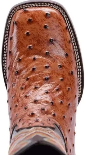 Vista 7 de Joe Boots Western Boots Para Hombre Avestruz Print Cuero 701