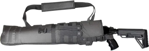 Vista 5 de TRINITY - Funda táctica para escopeta compatible con Mossberg 590 Shockwave – Funda suave Molle ajustable de 20 a 25 pulgadas con eslinga y bucles