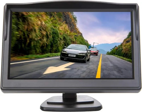 Vista 10 de 4.3 pulgadas pequeño mini digital abatible pantalla de monitor plegable para coche camión vehículo vista trasera kits de estacionamiento invertido