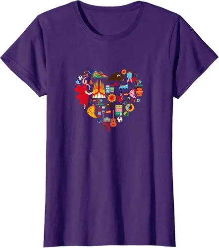 Vista 10 de I Love España Cute Español Orgullo, Madrid Barcelona playera, niños 10, Lemon Limón