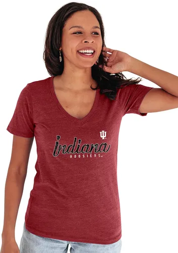 Vista 24 de Blue 84 NCAA - Camiseta de triple mezcla con cuello en V para mujer
