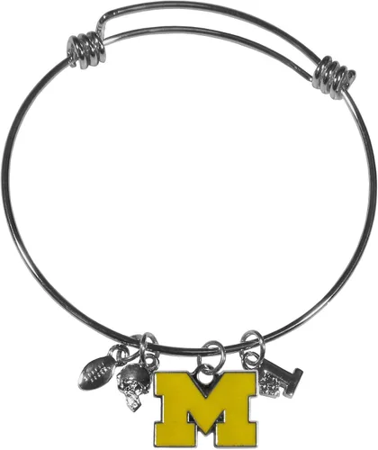 Vista 9 de Siskiyou Sports NCAA unisex-adult Charm Bangle Bracelet