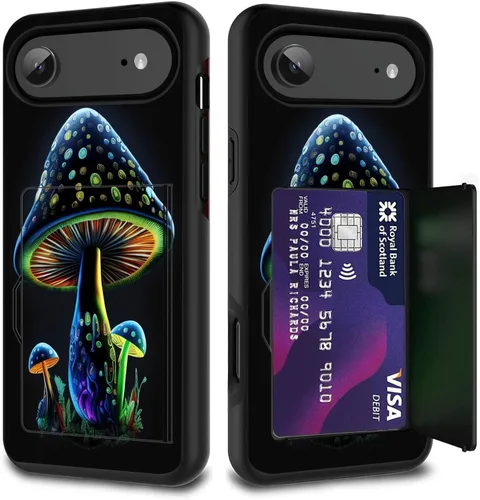 Vista 34 de Funda para tarjetas de crédito, doble capa híbrida a prueba de golpes, protección contra caídas con función atril para iPhone 17 de 6.3 pulgadas
