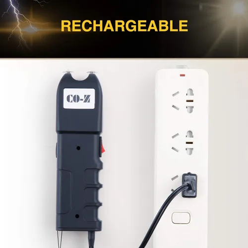 Vista 7 de DARTMOOR Pistola aturdidora de 300,000 V ultrapotente tamaño de teléfono recargable para hombres y mujeres con placas de choque laterales para coche
