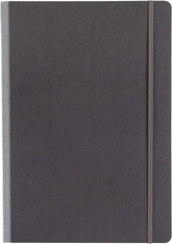 Vista 11 de Fabriano Ecoqua Plus Cuaderno encuadernado en tela, 8.3 x 11.7 pulgadas, A4, forrado, negro