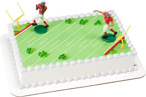Vista 6 de Decoración de pasteles DecoSet con touchdown de fútbol americano
