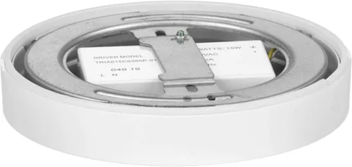 Vista 2 de Progress Lighting Edgelit - Soporte para superficie LED de 7 pulgadas, colección Everlume, para interiores, P810015-030-30, blanco