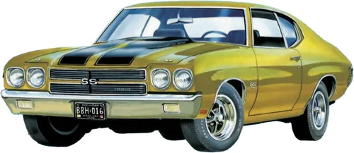 Vista 7 de AMT 1970 Chevy Chevelle SS 2T Kit de Modelo a Escala 1:25
