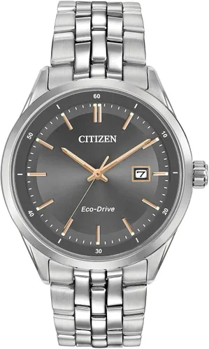 Vista 9 de CITIZEN Reloj clásico Addysen Eco-Drive para hombre, fecha de 3 manecillas, cristal de zafiro