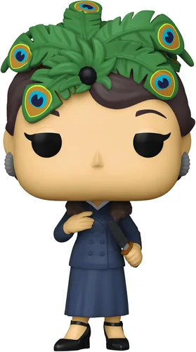 Vista 2 de Funko Pop! Retro Toys Clue #52 Mrs. Peacock con el cuchillo exclusivo