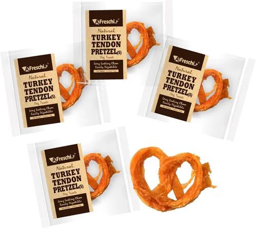 Vista 18 de A Freschi srl Tendones de pavo para perros, golosinas saludables para perros de origen estadounidense, masticables para cachorros sin piel cruda