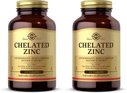 Vista 7 de Solgar Zinc quelado, 100 tabletas - Zinc para una piel sana - Apoya el crecimiento celular y la formación de ADN - Ejerce actividad antioxidante