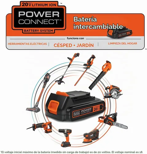 Vista 6 de Black & Decker LB2X4020-2 OPE Batería de litio, Pack de 2 unidades 20V