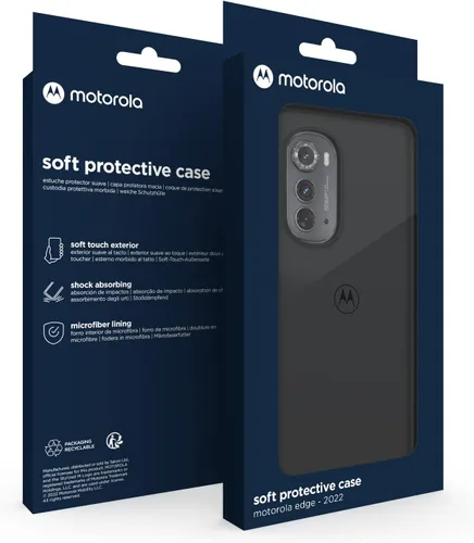 Vista 9 de Motorola Funda protectora negra Edge (2022) - Ajuste de precisión, elegante funda para teléfono con absorción de golpes