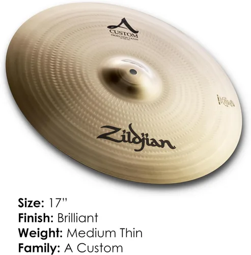 Vista 2 de Zildjian A20583 17 "Un platillo de choque de proyección personalizado