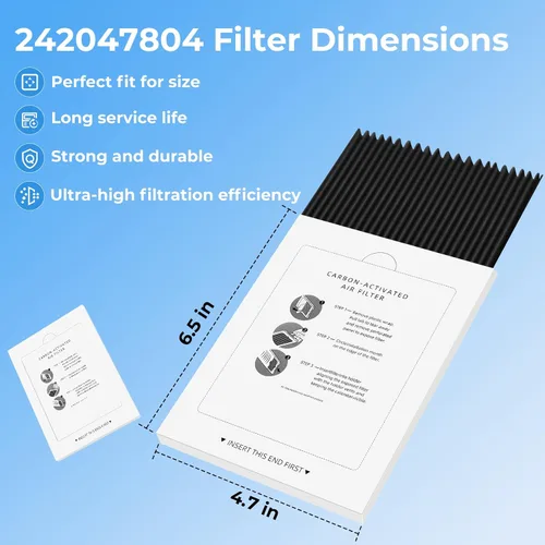 Vista 6 de Funmit - Filtro de aire para refrigerador, reemplazo compatible con Frigidaire PAULTRA Pure Air Ultra y Electrolux EAFCBF, reemplaza 242061001