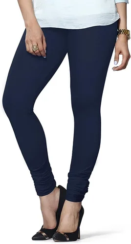 Vista 15 de ladyline Leggings Churidar elásticos de algodón para mujer Extra largos de longitud completa de cintura alta Talla regular y grande Pantalones