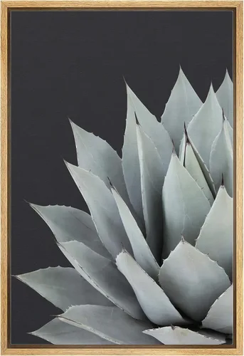 Vista 38 de SIGNWIN Lienzo enmarcado para pared, diseño de planta de bosque de montaña verde pastel, naturaleza, ilustraciones de área silvestre, arte moderno