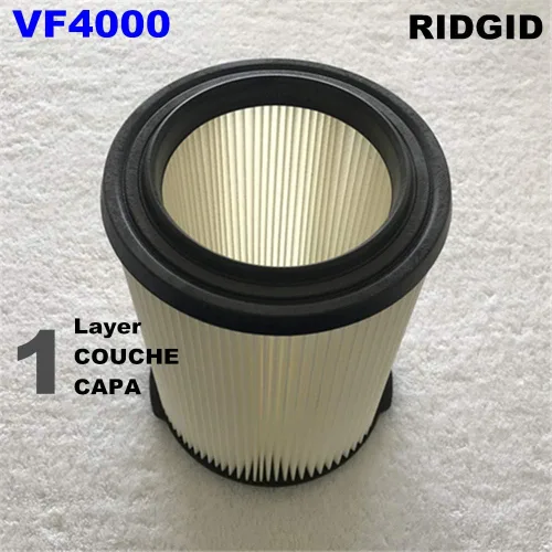 Vista 5 de VF4000 Filtro estándar para aspiradoras húmedas/secas Ridgide 5 galones y filtro de repuesto para aspiradora Vf4000 blanco (paquete de 1)