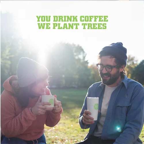 Vista 5 de Café de grano entero orgánico de Tiny Footprint, tostado ligero, bolsa de 3 libras