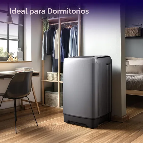 Vista 8 de Anypro Lavadoras de ropa portátiles de 17.8LBS lavadora y centrifugadora automática completa combo con 10 programas y 8 niveles de agua, máquina