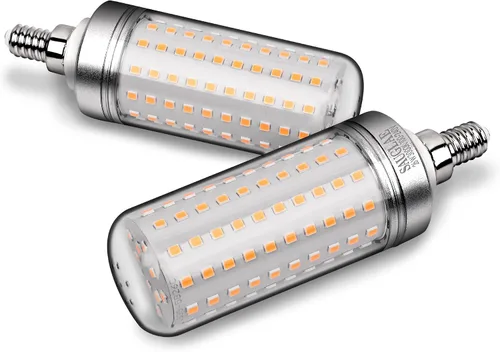 Vista 3 de Bombillas LED de 26 W, equivalente a bombillas incandescentes de 200 W, 3000 lm, 3000 K blanco cálido, tornillo Edison pequeño E12, paquete de 3