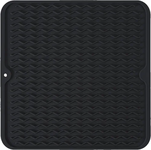 Vista 25 de Tapete de silicona para secado de platos para múltiples usos, fácil de limpiar, ecológico, tapete escurridor de platos resistente al calor