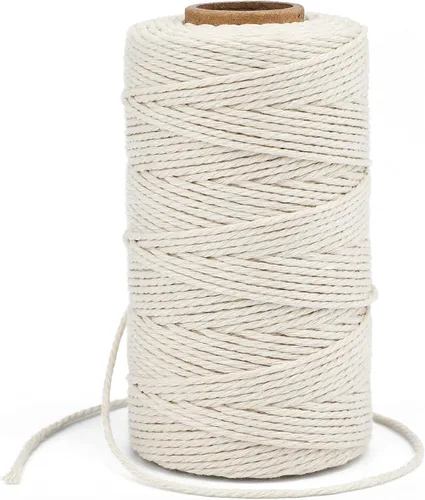 Vista 15 de G2PLUS Cuerda Negra, 2MM 328 Pies de Cuerda de Algodón Natural para Manualidades, Cuerda de Algodón Negra para Panaderos, Cuerda de Embalaje