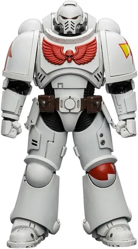 Vista 23 de JOYTOY 1/18 Warhammer 40,000 Figura de acción Space Wolves Hvarl Colección Red-Blade Modelo Regalo de cumpleaños Jt00140